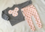 Gold Mouses set - blouse and leggins