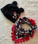 Mickey photograph set - cap and  neckerchief with red