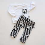 Zebras set with white - trousers + blouse