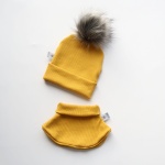 Spots on gray set with small ears - cap and neckerchief (1) (1) (1) (1) (1)