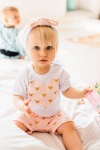 Gold Mouses set - t-shirt, shorts and headband
