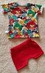 Angry Birds with red set - t-shirt and short