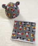 Mickey and Minnie set with small ears -  cap and chimney scarf