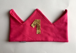 Opaska korona fuksja