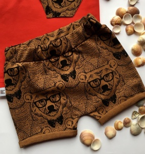 Szorty  karmelowe misie