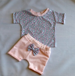Hearts set - t-shirt and shorts