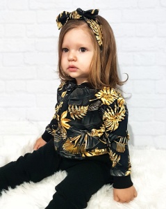 Opaska złote liście 