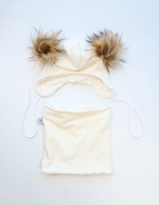 Patches set with mint bow - cap and chimney scarf (1) (1) (1) (1) (1)