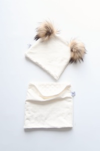 Patches set with mint bow - cap and chimney scarf (1) (1) (1) (1) (1) (1)