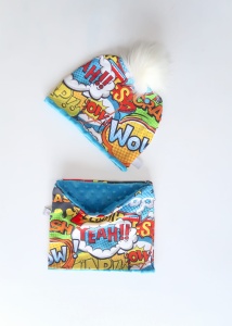 Patches set with mint bow - cap and chimney scarf (1) (1) (1) (1) (1) (1) (1)