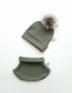 Spots on gray set with small ears - cap and neckerchief (1) (1) (1) (1) (1) (1) (1)