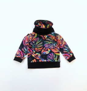 Bluza z kominem monstery fluo 2