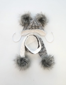 Patches set with mint bow - cap and chimney scarf (1) (1) (1) (1) (1)