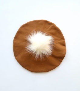 Cap with ears spots on gray (1) (1)