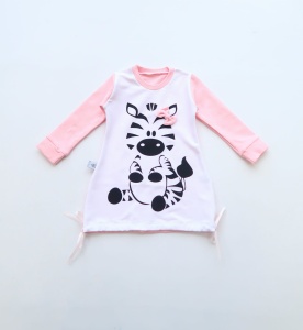 Sukienka wiązana zebra