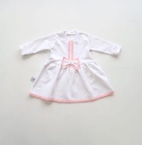 Sukienka biel z koronką  