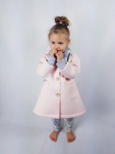 Rabbit coat pink and mélange (1) (1) (1) (1) (1)