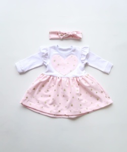 Sukienka serca i opaska 