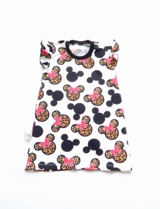 Sukienka panterka z kokardką
