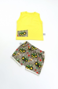 Foxes on mint set - t-shirt and shorts (1) (1)