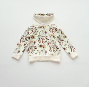 Bluza z kominem łapacze pastelowe