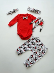 Black-red squared family set - Dad&Son  (1) (1) (1) (1) (1)