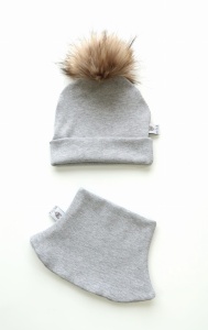 Spots on gray set with small ears - cap and neckerchief (1) (1) (1) (1) (1) (1)