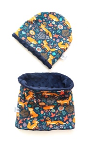 Patches set with mint bow - cap and chimney scarf (1) (1) (1) (1) (1) (1)