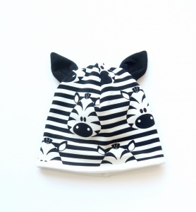 Zebras cap with small ears