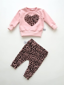 Komplet panterka i kwarc - bluza i legginsy  
