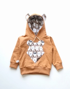 Bluza misie brąz z kapturem 2