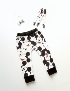 Komplet Miki - baggy, mucha oraz szelki  