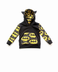 Bluza żółty batman z kapturem 2
