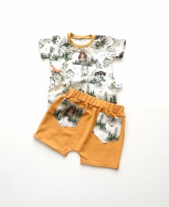 Foxes on mint set - t-shirt and shorts (1) (1) (1) (1) (1) (1)