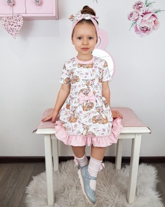 Sukienka sarenki krótki rękaw  