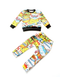 Komplet  komiks  - bluza i baggy   