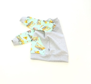 Bluza bomberka maszyny budowlane i znaki drogowe 