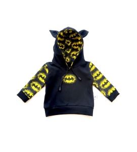 Bluza żółty batman z kapturem