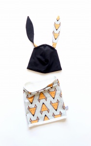 Foxes set - cap and chimney scarf (1)