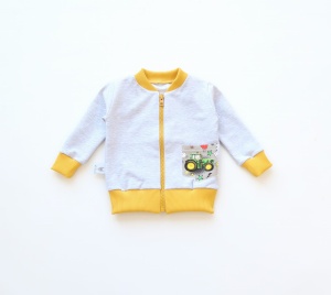 Bluza bomberka szarości i traktory