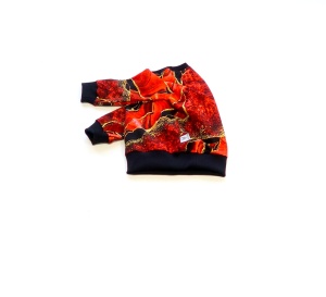 Bluza bomberka czerwony marmurek 