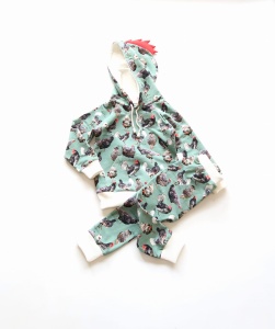Komplet kury i koguty - baggy i bluza 