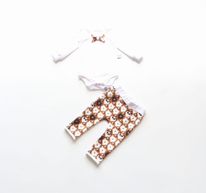 Komplet misie - baggy i body z muchą  