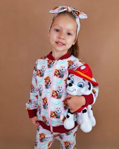 Bluza bomberka Psi Patrol Skye bordo