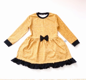 Sukienka brokat i czerń