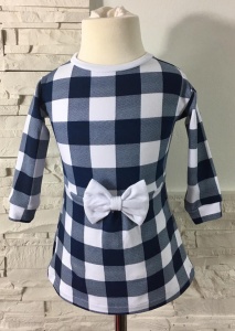 Black-white squared  dress 