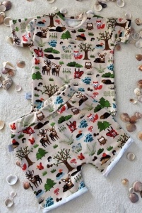 Forest animals set - t-shirt and shorts