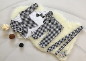 Rodzinny komplet pepitka - tata & syn  