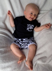 Black Zebra set - t-shirt and shorts