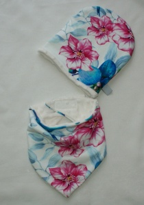 Komplet koliberki czapka i chusta